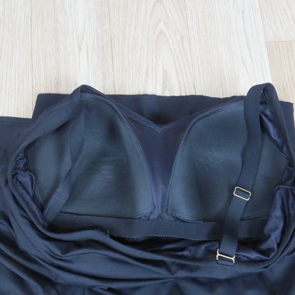Lands' End Chlorine Resistant Sweetheart Swim Dress SIZE 18W Black - Picture 7 of 9